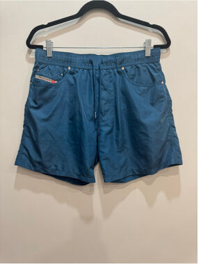Diesel Men Swim Shorts Medium Pockets Drawstring Retro